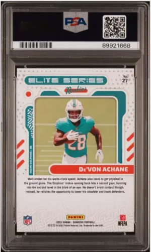 2023 Panini Donruss - The Elite Series Rookies #27 De'Von Achane (RC) back